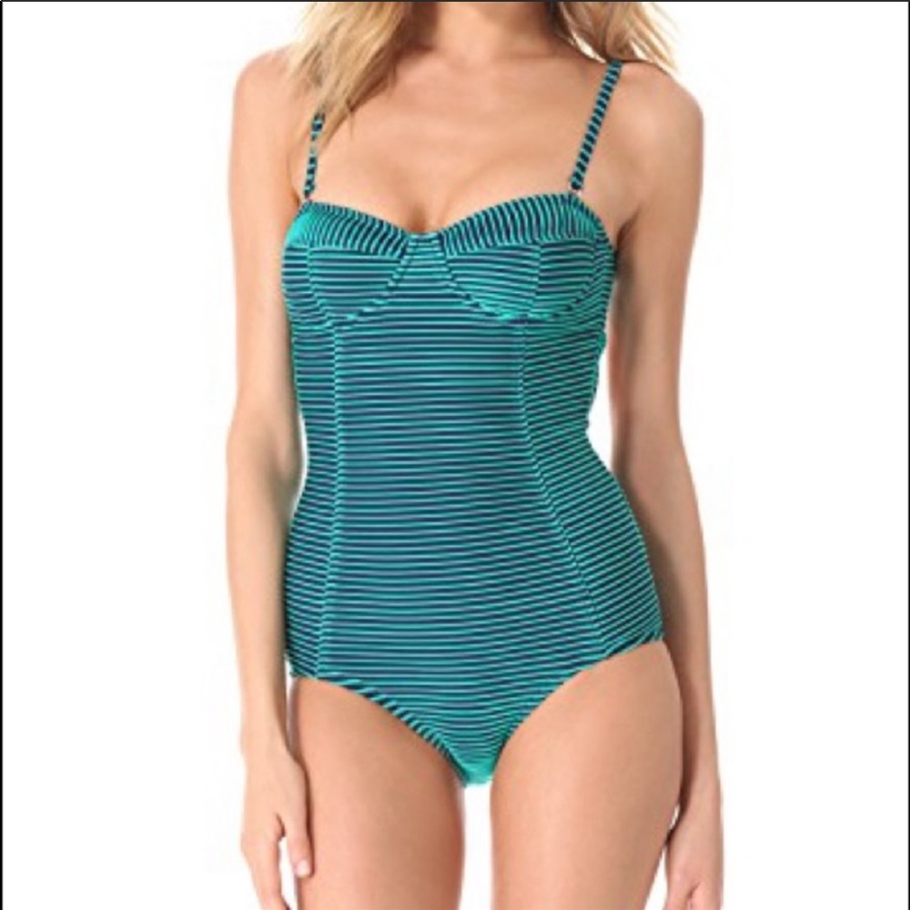 Open ceremony striped top.